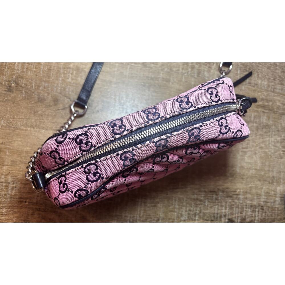 🩷SOLD🩷 Gucci Marmont Pink Quilted Camera Bag - Picture 7 of 9
